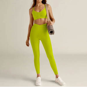 Women Fashion Latest Designs Seamless Women's Breathable Yoga <b>Sets</b> Custom Made <b>Sports</b> <b>Bra</b> <b>and</b> <b>Leggings</b> Yoga <b>Sets</b> - Product Image 4