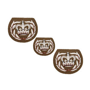 Chevrons de cérémonie NO 2 FAD, meilleur modèle personnalisé, couleur marron et broderie blanche - Product Image 4