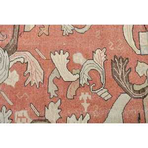 Tapis vintage 6,9x10 pieds, grand tapis turc, tapis en laine rouge ombré - Product Image 5