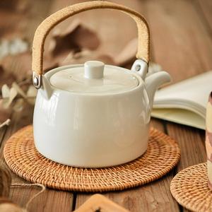 Handwoven Rattan Bamboo Wicker Flower Plate Natural Fiber Heat Insulation <b>Table</b> <b>Protection</b> Normal Decoration made in Viet Nam - Product Image 2