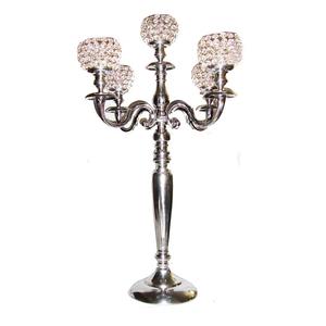 Cuencos de cuentas de cristal niquelado, candelabros para decoración de velas hechas a mano, candelabros de cristal hechos a mano más vendidos - Product Image 1