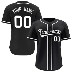 Maillot de baseball d'équipe personnalisé pour hommes avec coutures boutonnées sur le devant et tissu respirant pour le jour du match - Product Image 2