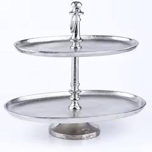 ชามอาหารโลหะพร้อมขาตั้งสีทองสำหรับใช้ในครัวเรือนถ้วยเสิร์ฟอาหารบนโต๊ะแบบใหม่ - Product Image 2