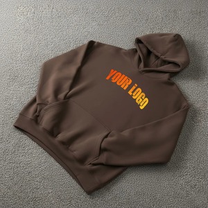 Sweat-shirts pour hommes de qualité supérieure, 100% coton, tricoté, motif lettres imprimées en relief, anti-rétrécissement, style streetwear, marque personnalisée - Product Image 5
