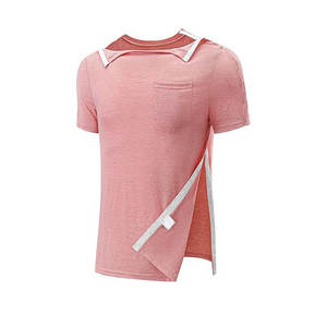 Chemises post-chirurgie pour femmes et hommes, manches 3/4, hauts, vêtements adaptatifs, chemises de réadaptation - Product Image 6