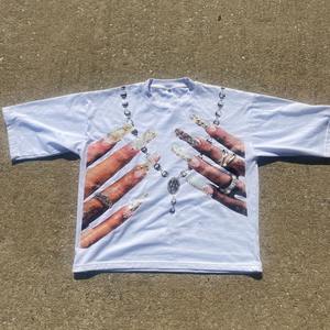 T-shirt graphique court Boxy de haute qualité imprimé Dtg personnalisé 180 230gsm 100% coton pour hommes - Product Image 6