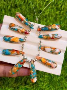 AAA + gema Natural de alta calidad, ostra, cobre, turquesa, pera lisa, cuentas Briolette, tamaño personalizado para la fabricación de joyas - Product Image 2