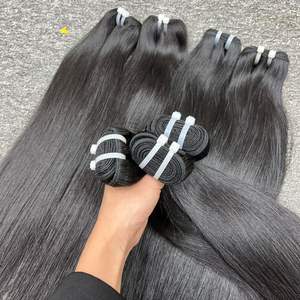 Extensions de cheveux de trame vierge de haute qualité 100% Grand stock de cheveux frontaux noirs Nouveaux cheveux crus vietnamiens - Product Image 5