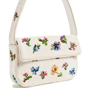 Bolso de mano de diseño con cuentas hecho a mano de estilo indio de color azul blanco bolsos de hombro de fiesta de compras de noche de estilo bohemio - Product Image 6