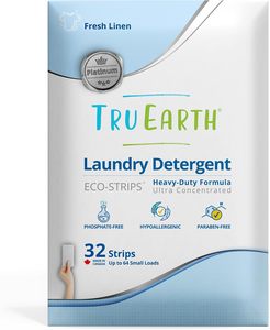 Tru Earth Platinum - Heavy Duty <b>Laundry</b> <b>Detergent</b> Sheets - Up to 64 Loads (32 Count), Fresh Linen Scent - Product Image 5