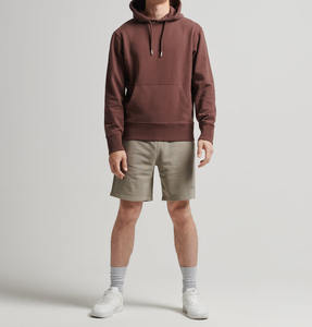 เสื้อฮู้ดทรงโอเวอร์ไซส์แบบมีซิปมีโลโก้กำหนดเองสีทึบเสื้อฮู้ดขนแกะสำหรับฤดูใบไม้ผลิและฤดูใบไม้ร่วง - Product Image 1