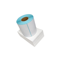 Etiquetas Térmicas Personalizadas de Fábrica, Resistentes al Desgarro, con Código de Barras, Ecológicas, para Logística, Entrega del Último Kilómetro, Dirección, Detalles de Contacto, 3x4