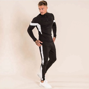 Joggers décontractés personnalisés Polyester Coton Imprimé Logo Patchwork Pantalons de survêtement empilés Streetwear Pantalon de survêtement évasé pour hommes - Product Image 5