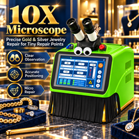 Soudeuse laser pour bijoux en or et argent, machine de soudage à impulsions YAG 60W pour atelier de réparation de bijoux avec système de microscope CCD