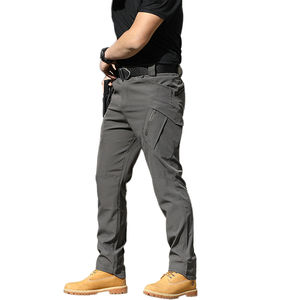 Men's <b>Waterproof</b> Heavyweight Softshell Formal Pants <b>Breathable</b> Hiking Hunting Cargo Multi Pockets for Winter Long <b>Trousers</b> - Product Image 2