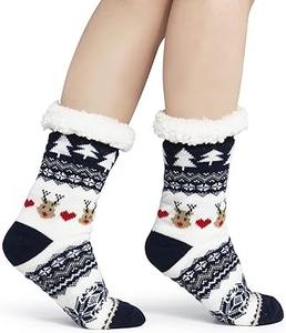 <b>Socks</b> for Women with <b>Gripper</b> - Winter Non Slip Thick Fuzzy <b>Socks</b> - Warm Cozy Christmas Gift - Product Image 6