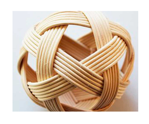 Boule en rotin naturel décorative, boule en rotin de qualité supérieure, artisanat fait à la main pour la décoration de la maison, ornement durable et léger, nombreuses applications - Product Image 2