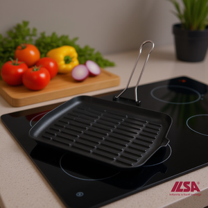 Ilsa Dietella Padella Grill in Ghisa 23x36cm Compatibile con Induzione - Product Image 3