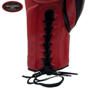 Guantes de Boxeo con Cordones de la Mejor Calidad, Color Rojo y Negro, Logotipo Personalizado, Nuevo Modelo, del Mejor Proveedor, por ABDULLAH MARTIAL ARTS - Product Image 6