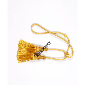 Bishop Pectoral Tassel Cord Cincture Custom Dark Green Altar Server Tassel Cincture Mejor venta Sólido Decorativo Ceremonial - Product Image 2