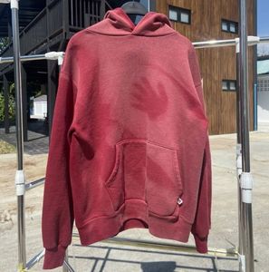 Unisex Acid Wash Embroidered Pullover 100% Cotton Lightweight Eco-Friendly Breathable Fleece Custom Logo Oversized Long Autumn - Product Image 6