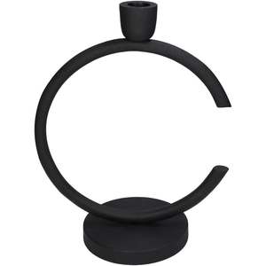 เชิงเทียนโลหะทรงวงรียาวสีดำด้านทำด้วยมือของตกแต่งบ้านแท่นวางเทียนทำมือปรับแต่งได้ - Product Image 3