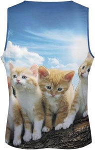 Camiseta sin mangas para hombre Sun Cats, para entrenamiento, gimnasio, fitness, anti-UV, transpirable, de secado rápido, ecológica y personalizable. - Product Image 4