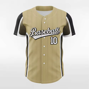 Maillot de baseball personnalisé par le fabricant avec manches courtes, option de nom et de numéro de l'équipe brodés pour les vêtements de softball - Product Image 1