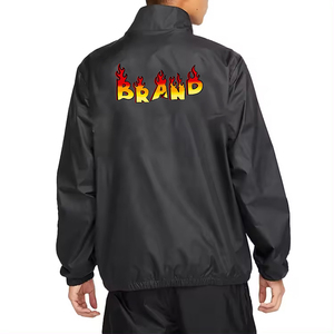 Ensemble de survêtement léger en nylon, veste coupe-vent zippée et pantalon de survêtement, survêtement coupe-vent, ensemble personnalisé en polyester - Product Image 2