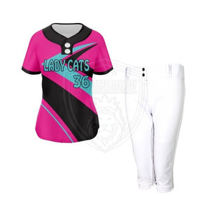 Ensemble d'uniformes de softball pour femmes avec maillot et pantalon Maillot de softball personnalisé pour femmes avec logo d'équipe - Product Image 5