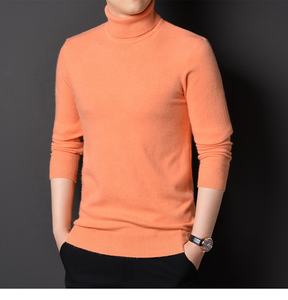 เสื้อสเวตเตอร์คอเต่าแขนยาวทรงเข้ารูปสำหรับผู้ชาย รุ่น Autumn Boy สีพื้น - Product Image 5
