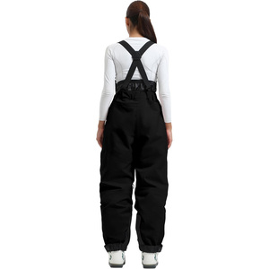 Baberos de esquí para mujer Pantalones de nieve con aislamiento impermeable personalizado OEM con material transpirable e impresión de logotipo para deportes de invierno - Product Image 6
