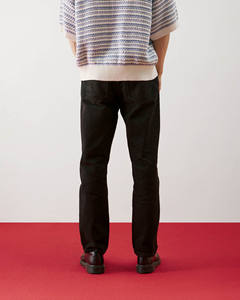 กางเกงยีนส์ผู้ชายเอวกลางผ้าเดนิมผสมสแปนเด็กซ์/คอตตอน ระบายอากาศได้ดี ลายพิมพ์ 3 มิติ ทรงขาตรง สไตล์ลำลองและเป็นทางการ เหมาะสำหรับใส่ในชีวิตประจำวัน - Product Image 2