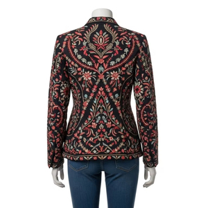 Blazer de Mujer Bordado a Mano, de Poliéster y Algodón, Tela Suave de Primera Calidad, Diseño Elegante, Ropa de Moda, Estilo Casual de Oficina, Pedidos Personalizados - Product Image 3
