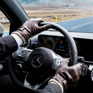 2024 Customized High Quality Full <b>Finger</b> Leather <b>Gloves</b> Plain Style From Pakistan Fashionable Outdoor Casual <b>Gloves</b> for Winter - Product Image 3