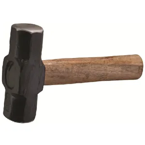 Clube martelo E-2445 ferramenta de entalhar, martelo de alta qualidade de aço carbono com alça de madeira