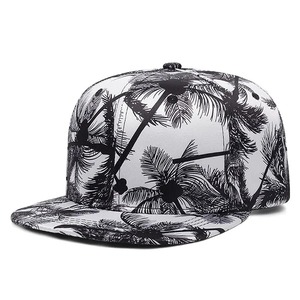 Mode décontracté été casquette de Baseball cendré cocotier imprimer hommes femmes Hip Hop chapeau de soleil chapeaux en plein air unisexe plat bord Hets - Product Image 3