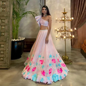 Lehenga choli คอลเลกชันผ้าไหมที่ได้รับความนิยมมากที่สุดสำหรับงานปาร์ตี้ในช่วงฤดูหนาวและฤดูร้อน - Product Image 1