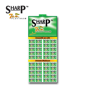 Lames de rasoir de sécurité aiguisées 7AM PLUS à DOUBLE tranchant revêtues de platine - Product Image 5