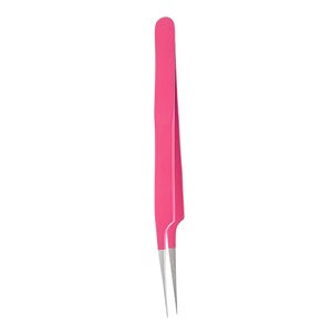 Pince à épiler en acier inoxydable, excellente pour l'application de volume de beauté avec bouts pointus droits et pointus - Product Image 5