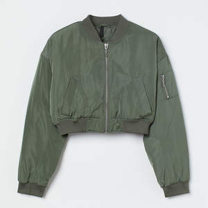 Chaqueta Bomber Estilo Urbano, Textura Suave, Diseño Ligero, Cierre Completo, Comodidad Relajada para Moda Casual, Viajes y Estilo de Vida Diario - Product Image 1