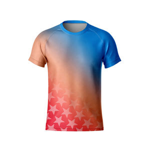 Camiseta informal de verano con cuello redondo para hombre, de alta calidad Waffle, sublimado, Color claro, transpirable, de secado rápido, talla grande, precio razonable - Product Image 5
