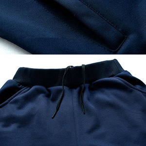 <b>Men's</b> High Quality Breathable Hoodies Sweat <b>Pants</b> Custom Logo Fitness Sets for Gym Sports Plain Solid Winter Tracksuits-OEM - Product Image 6