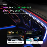 Kit de Luces Ambientales Activas W213 para Mercedes-Benz Clase E 2016-2023, Luz Ambiental Interior LED Dinámica Symphony