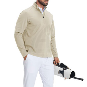 Pull à col montant, manches longues, respirant, confortable, en spandex et polyester - Product Image 6