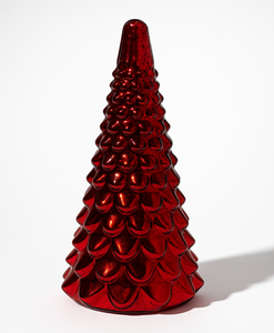 Arbre de Noël en verre soufflé fait à la main décoratif arbre en verre coloré ornements de boule de Noël en verre coloré - Product Image 4