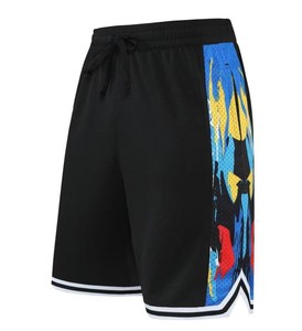Pantalones cortos deportivos con estilo para hombre, pantalones cortos de baloncesto sueltos de media longitud, logotipo personalizado, secado rápido, poliéster, transpirable, envío DDP - Product Image 3