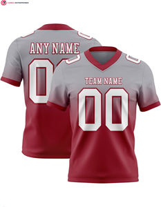 Camiseta de Fútbol Americano Personalizable de Secado Rápido, Tejido de Sarga, Poliéster Transpirable, Manga Corta, Talla Grande, Ropa de Fútbol Americano - Product Image 5