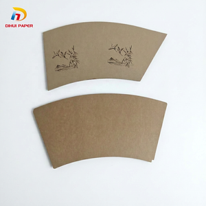 Ventilateur de tasse en papier imprimé, écologique, personnalisé et imprimé, en papier kraft jetable avec revêtement PE, pour la fabrication de tasses en papier vierges - Product Image 3