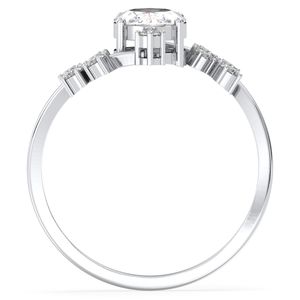 REYES, diseño elegante, anillos de compromiso de moissanita de Plata de Ley 925 para mujer, regalo de aniversario caro para esposa, joyería fina - Product Image 6